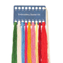 1Set DIY Embroidery Kit with Flower Pattern Canvas Carrying Bag Sewing Needlepoint Kits Craft Needle/Thread Kit For Beginners