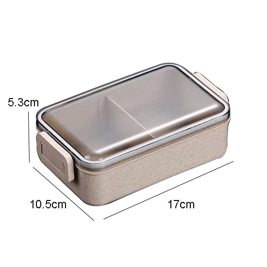 1450ML lunch box high food container eco friendly bento box  lunch japanese food box lunchbox meal prep containers wheat straw