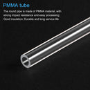 Uxcell 2pcs OD 8-35mm Transparent Acrylic Tube Rigid Round Tubing 305mm Length PMMA Organic Glass Tube Plastic Pipe Fittings