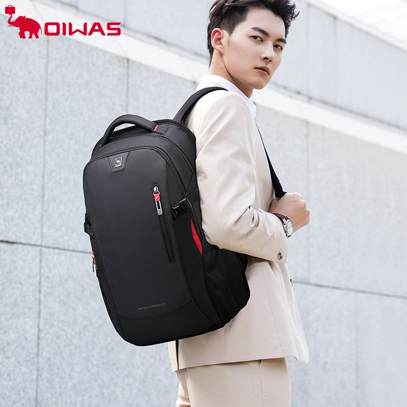 OIWAS School Bags 14 Inch Laptop Backpacks Waterproof Nylon 29L Casual Shoulder Bagpack Travel Teenage Men's Backpack Mochila