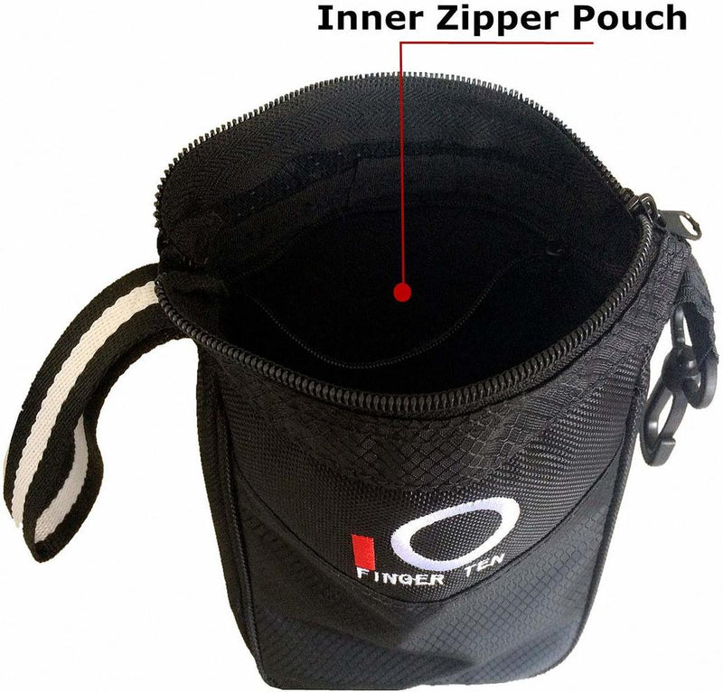 Golf Pouch Bag Multi Pocket Clip Zipper Hook to Bag Durable Nylon Valuables Holder for Men Women