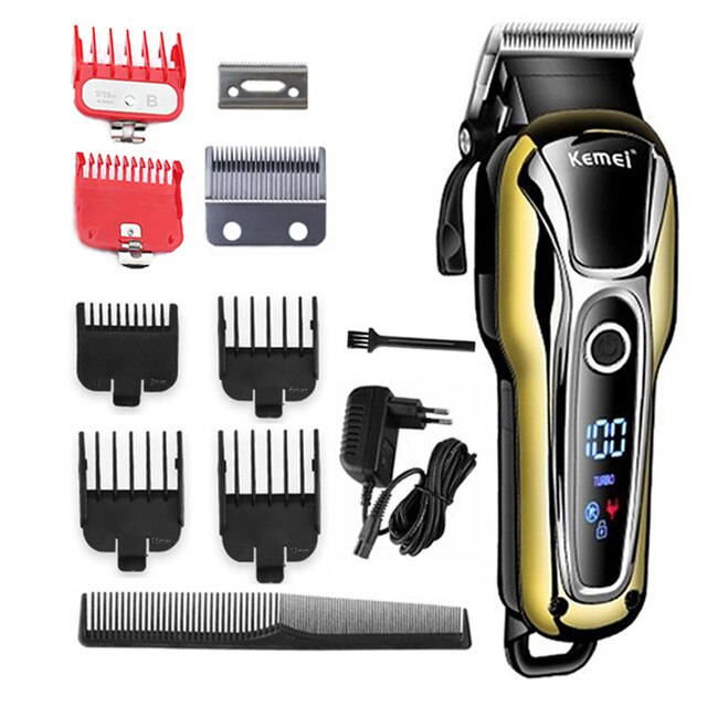 Kemei Hair Clipper Electric Hair Trimmer Professional Men&