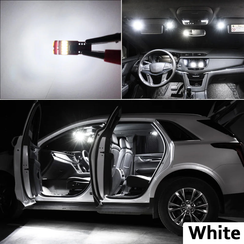 MDNG 11Pcs LED Bulbs Interior Map Dome Trunk Light Kit For Nissan Kicks 2016 2017 2018 2019 2020 2021 2022 2023 Sun Visor Lamp