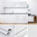 White Contact Paper Vinyl Self Adhesive Wallpaper for Bedroom Living Room Furniture Decoration Glitter Waterproof DIY Sticker 5M