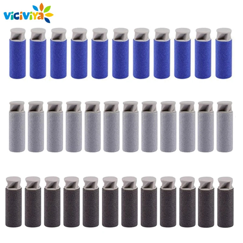 100Pcs High-end Version Short Dart for Foam Dart Blaster of Using Short Dart 3.8*1.3cm Top Quality Gray Blue Black