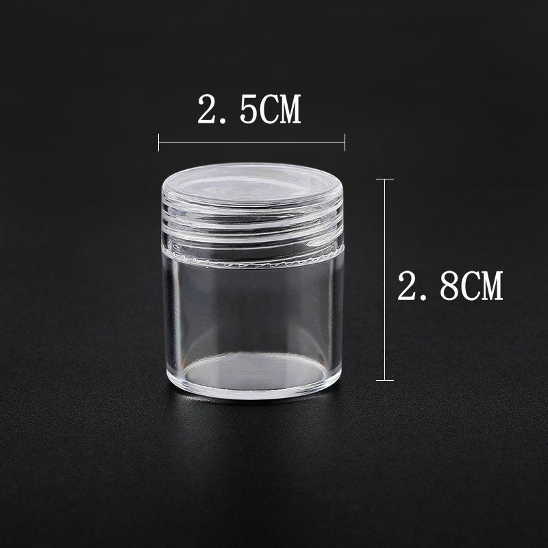 12pcs/lot Plastic Round Jewelry Box Compartment Transparent Container earring box jewelry Box Case for Jewelry display&amp;packaging