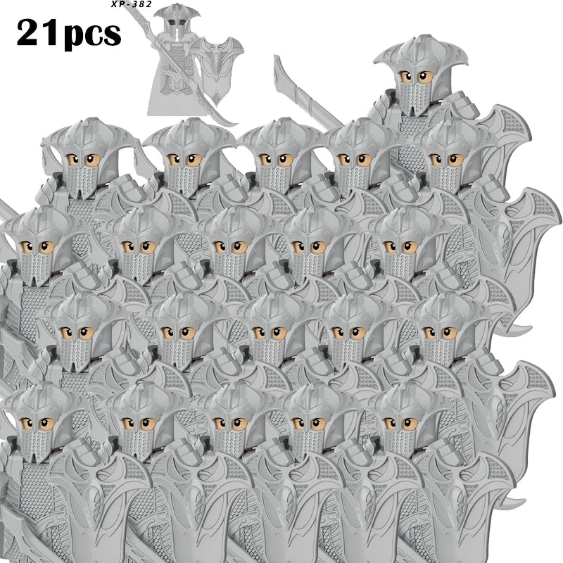 Classic Medieval Movie Elves Dwarf Warrior Iron Foot Dane leader of the Dwarfs Building Blocks LOTR Figures Toys For Children