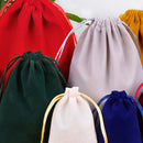 Coloful Velvet Bag Jewelry Packing Velvet Drawstring Pouches Beads/Candy/Jewelry Drawstring Bag Gift Bags For Wedding Christmas