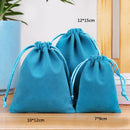 Coloful Velvet Bag Jewelry Packing Velvet Drawstring Pouches Beads/Candy/Jewelry Drawstring Bag Gift Bags For Wedding Christmas