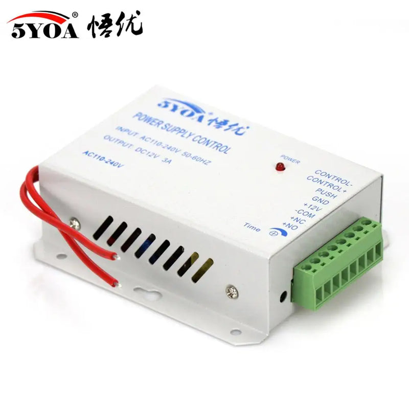 Access Control Power Supplier Transformer DC 12V 3A Door system Switch AC 110~240V Delay time max 15s High Quality Control