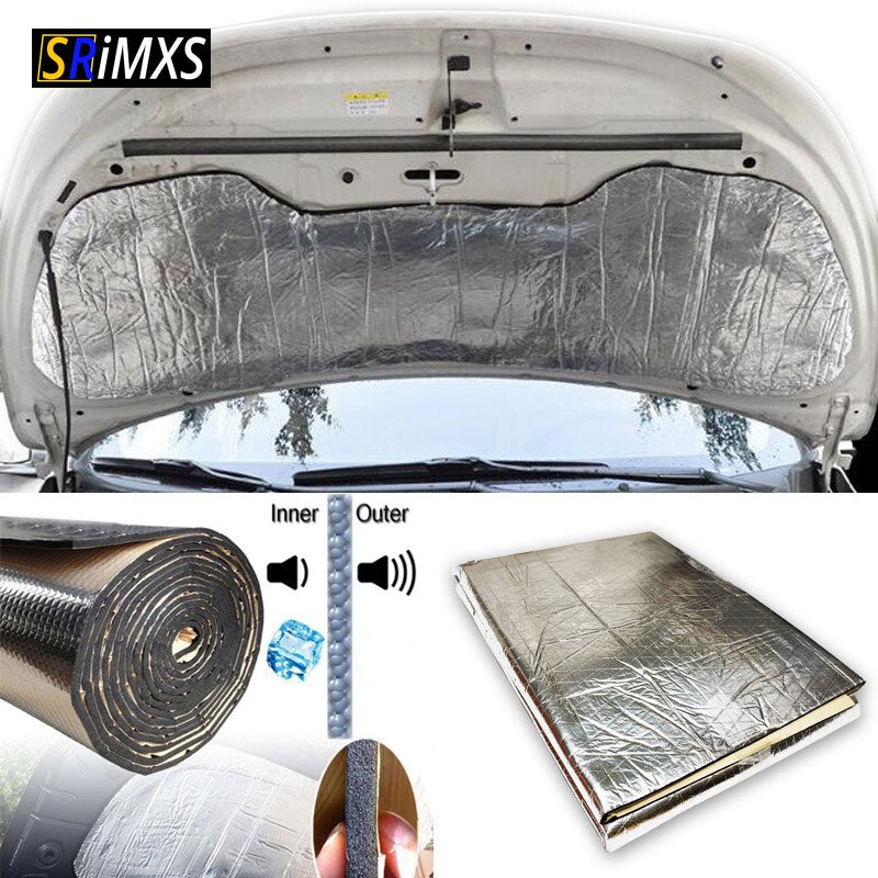 140x100cm Sound Deaden Car Heat Insulation Pad Bonnet Pad Engine Soundproof Car Thermal Insulation Thermal Proofing Pad for Auto