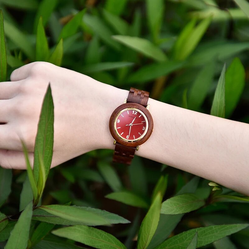 zegarki damskie BOBOBIRD Top Luxury Watch for Women Wrist watches Handmade Female Clock 3 Colors Gift for Girlfriend In Box