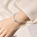 Eudora  Figure of the Cross Heart Metal Beads For Women Jewelry Making 925 Sterling Silver Good Luck Charms Fit for Silver Brace