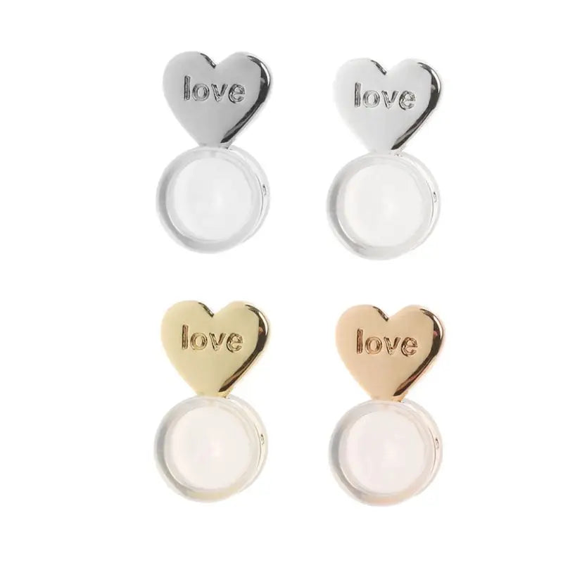 Stainless Steel Love Forever Heart Stud Earrings Gold Plating Earrings  Party Wedding Fashion Jewelry Unisex Dropshipping