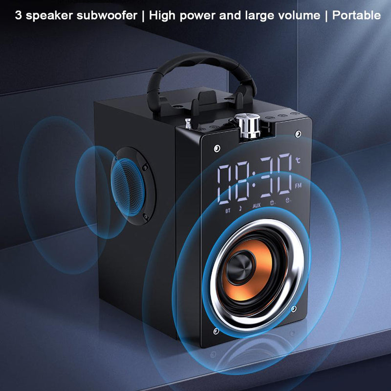 Super Bass Bluetooth Speakers Portable Column High Power 3D Stereo Subwoofer Music Center Support AUX TF FM Radio HIFI BoomBox