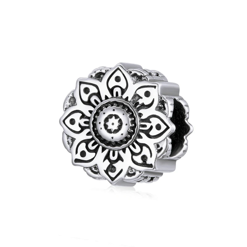 BAMOER Silver Charm Collection 925 Sterling Silver Dazzling CZ Beads fit Bracelets & Bangles Jewelry