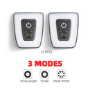 USB Rechargeable Flashlight For Bicycle Rear Light Waterproof Bike Helmet Taillight Cycling Warning Light Flash Cyling Back Lamp