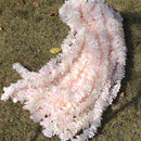 1m 2m/50pcs Artificial Orchid Flowers Rattan String Vine With Leaves For Home Wedding Garden Decoration Hanging Garland Wall