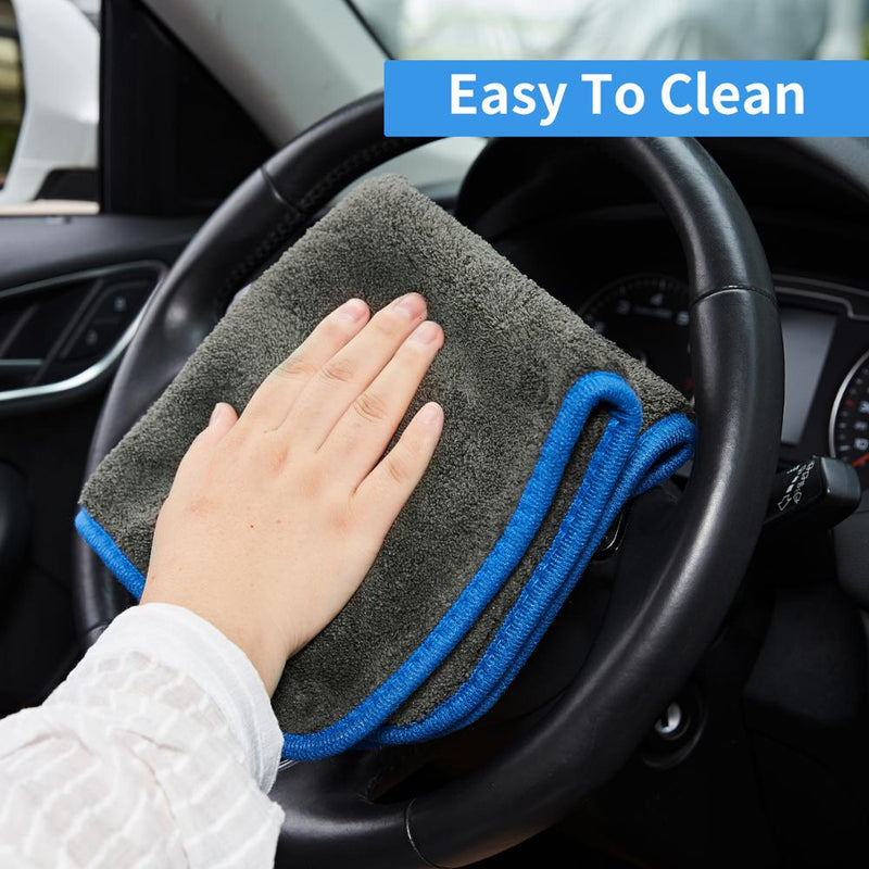 1200GSM Thick Car Wash Microfiber towel Car Cleaning Drying Towels Detailing Polishing Cloth Rags for Cars Kitchen glass 40x40cm