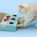 3 in 1 Cat Toy Cat Scratching Board Pet Interactive Training Scratch Toys Cat Scratcher Cat Hit Gophers Toy Tease Stick For Cats