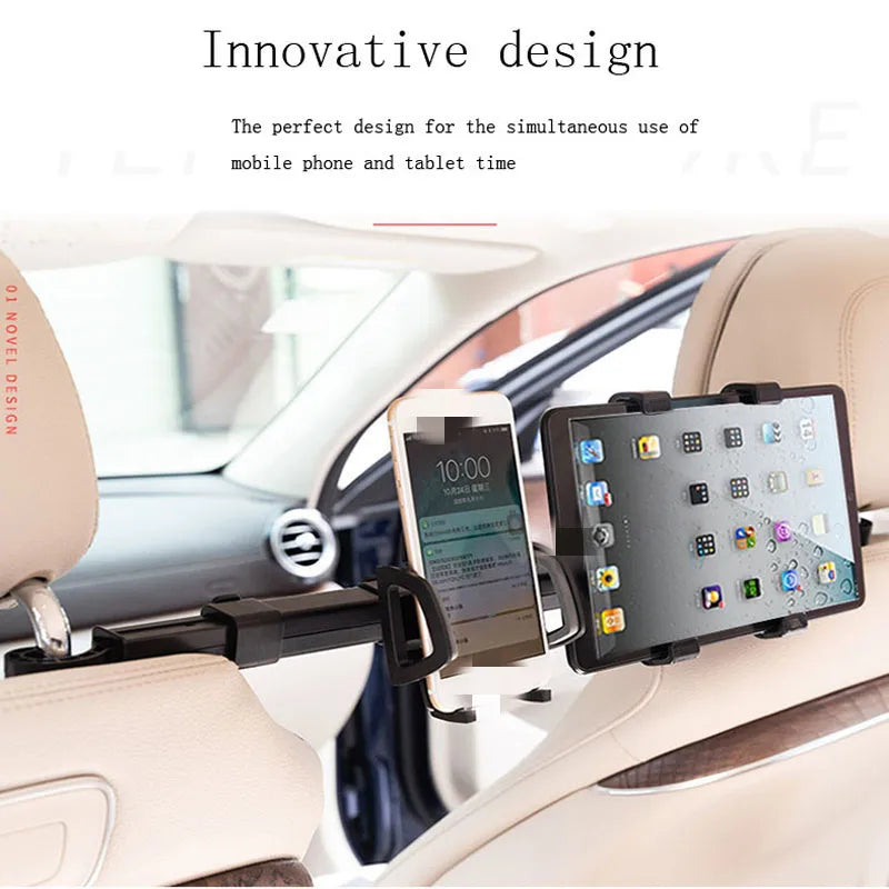 Car Phone Holder Bracket Car/Truck Back Seat Headrest Phone Mount Holder for iPad Tablet Computer Rear Seat Universal Support