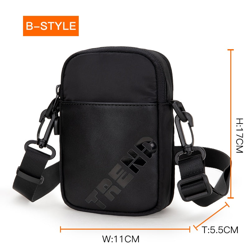 Hk 2023 Men's Purse Shoulder Bag Small Messenger Bags Men Travel Crossbody Bag Handbags New Fashion Male Phone Money Belt Wallet