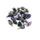 5pcs/lot Natural Amethysts Pendant Irregural Shape Small Pendnat Charms for Making Women DIY Necklace Size 10x25-15x35mm