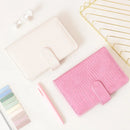 A5/A6 PU Macaroon Crocodile Pattern Loose-Leaf Only Cover Binder Dairy Travelers Leather Notebook