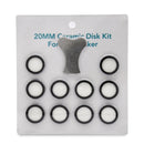 3x 6x 10x Ceramic Disk Kits, Humidifier Maintenance Kit, Ceramics Disks + Key Replacement Parts for Fog Making Machine