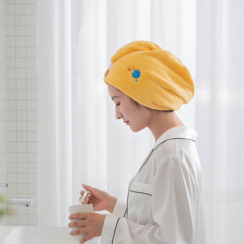 Hair Drying Cap Super Absorbent Quick-drying Shower Cap Dry Hair Towel Shampoo Towel Pack Turban