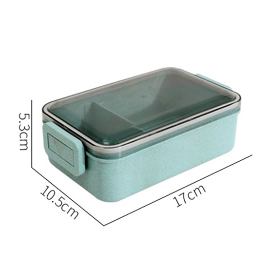 1450ML lunch box high food container eco friendly bento box  lunch japanese food box lunchbox meal prep containers wheat straw