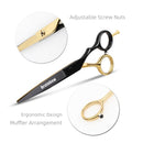 Brainbow 5.5' /6.0' Professional Hair Scissors Japan Hairdressing Barber Scissors Thinning Cutting Shears Haircut Hair Style