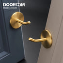 Dooroom Brass Punch Free Bearing Hooks Bathroom Indoor Kitchen Hallway Wall Clothes Hooks Wall Hangings Row Hooks Nordic