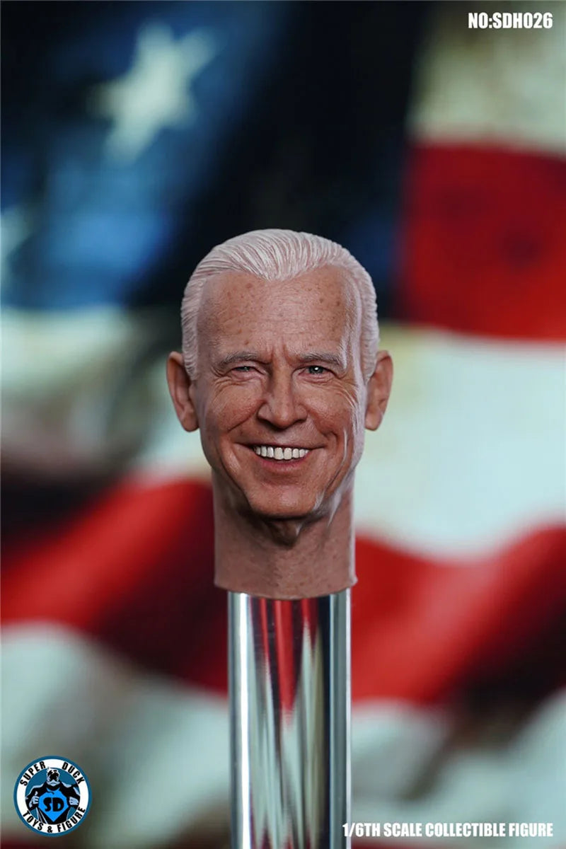 SUPER DUCK 1/6 SDH026 America President Joe Biden Head Sculpt For 12" Male TBL PH Body Action Figure Body Dolls Toy In Stock