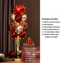 Light Up LED Balloon Stand Kit 13Pcs Balloons Reusable Clear Column Holder Set For Table Floor Wedding Birthday Party Supplies