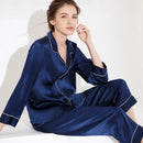 New 100%  Silk 100 % Silk Pajamas For Women pyjamas women nightwear pijama Luxury Brand sleepwear pajama set  Thick 16.5 Momme
