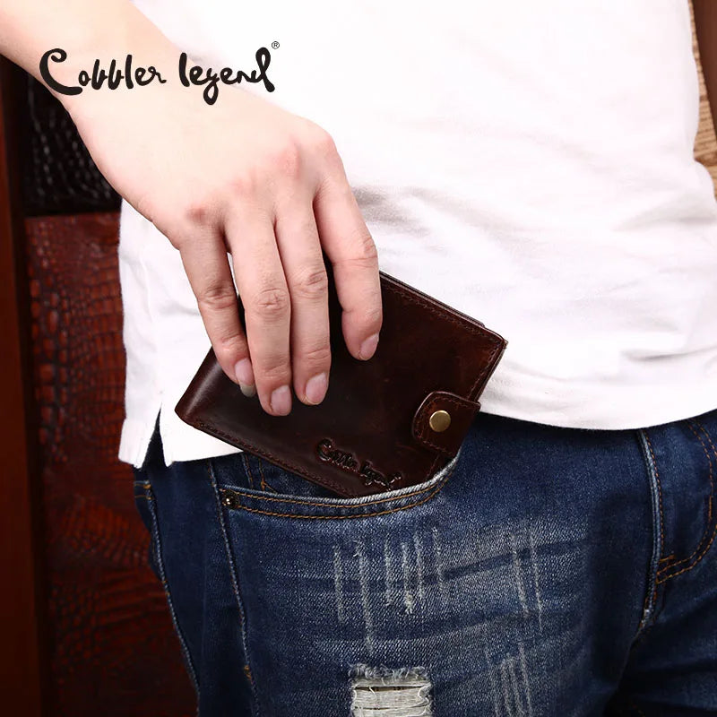 Cobbler Legend Leather Men's Wallet Short 100% High-quality Fashion Large-capacity Coin Purse 2021 Original Brand Purse