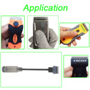 CNGZSY 100PCS Carbon Steel Razor Blades 1.5" Single Edged Tip For Automotive Glue Scraper Ceramic Oven Glass Clean Shovel