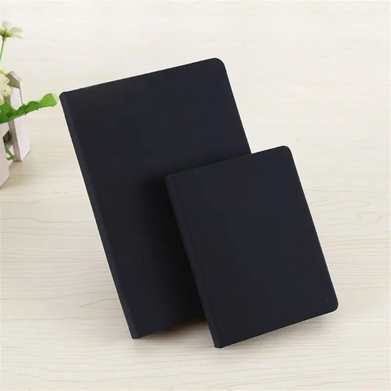 All Black Paper Blank Inner Page Portable Small Pocket Notebook Sketchbook