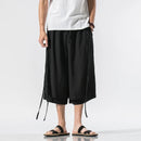 Men Streetwear Harem Pants Chinese Style Pants Male Black Ancient Style Wide Leg Pants 2023 Summer Men Casual Pants Dropshipping