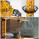 New 2024 Upgraded Version Remote Control Construction Crane 6CH 128CM 680 Rotation Lift Model 2.4G RC Tower Crane Toy For Kids