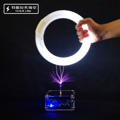 48V2A 10CM Flat-panel Bluetooth Music Tesla Coil High Frequency  High Voltage Pulse Test Apparatus/Scientific Experiments