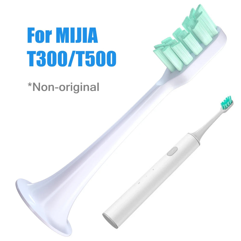 Replacement Toothbrush Heads For Xiaomi T300 T500 Sonic Electric Teeth Brush Mijia T300 Nozzles With Dust Cover Vacuum Packaging