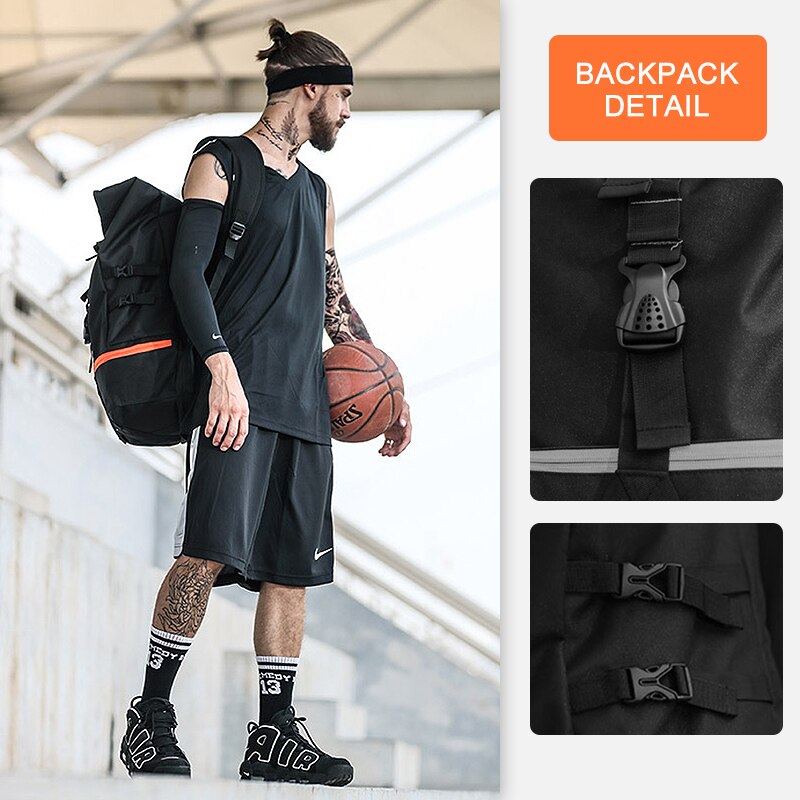 inrnn Outdoor Basketball Sports Backpack for Teenager Large Capacity Men Laptop Backpack Fashion Travel Backpacks Male Mochila