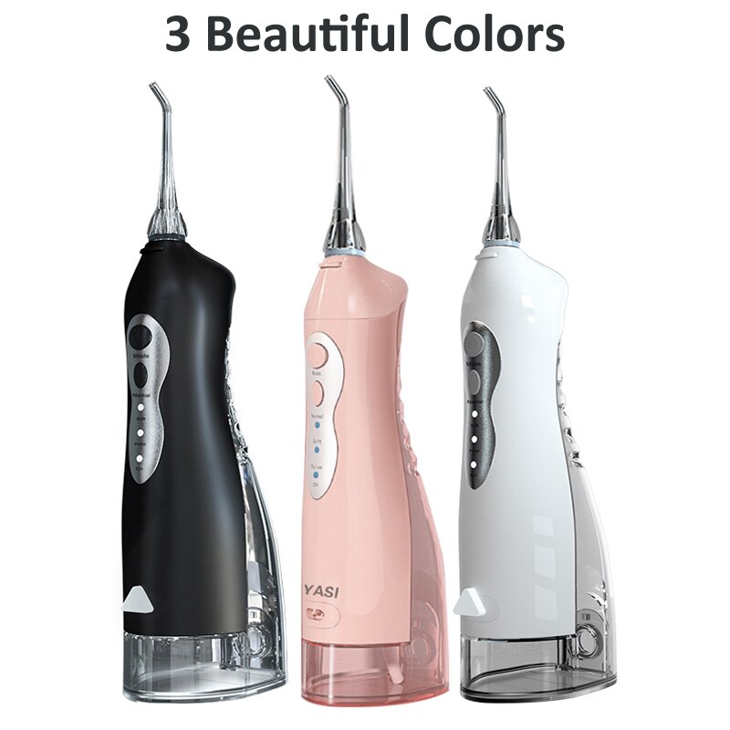 Electric Oral Irrigator Dental Water Flosser 3 Mode USB Rechargeable Family Travel Use Waterproof Water Jet Floss Teeth Cleaner