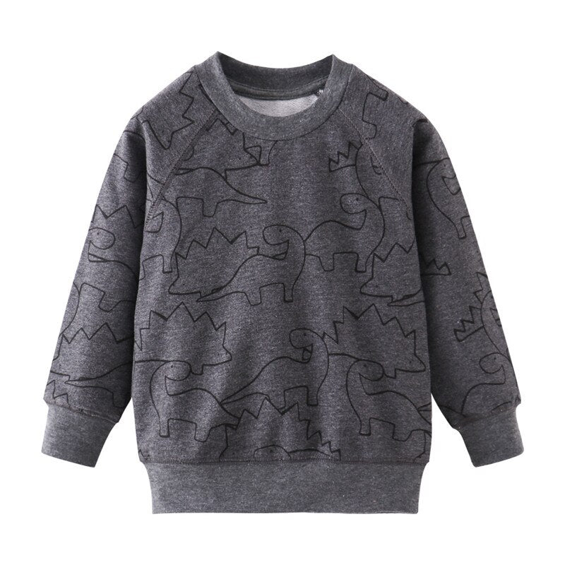 Children Sweatshirts Cotton Dinosaurs Boys Girls Tees Tops New 2019 Autumn Spring Shirts For Kids Boys T shirts Sport Sweater