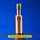 All-Metal NF CR10/CR10-Tcrazy Bi-Metal Heatbreak Titanium Copper Throat For CR10 CR-10S Hotend Ender 3 Ender 5 3D Printe