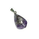 5pcs/lot Natural Amethysts Pendant Irregural Shape Small Pendnat Charms for Making Women DIY Necklace Size 10x25-15x35mm