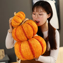 25/30cm Simulation Pumpkin Plush Stuffed Toy Soft Vegetables Doll Sofa Cushaw Pillow Cushion Halloween Christmas Gift Home Decor