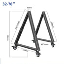 HILLPORT 32-70" TV Cart Free Lifting Rolling Mount Stand Trolley Plasma Screen LED LCD Monitor Low Height Soporte TV Mesa SC5100